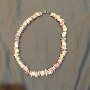 Multi colored shell necklace